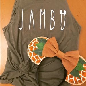 Giraffe Print Disney Minnie Ears